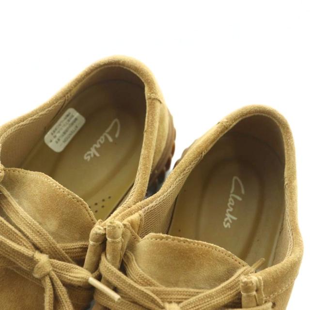 【中古】クラークス clarks Torhill Lo レースアップシューズ スエード US8 26.0cm ベージュ 26173471 ■OS メンズ