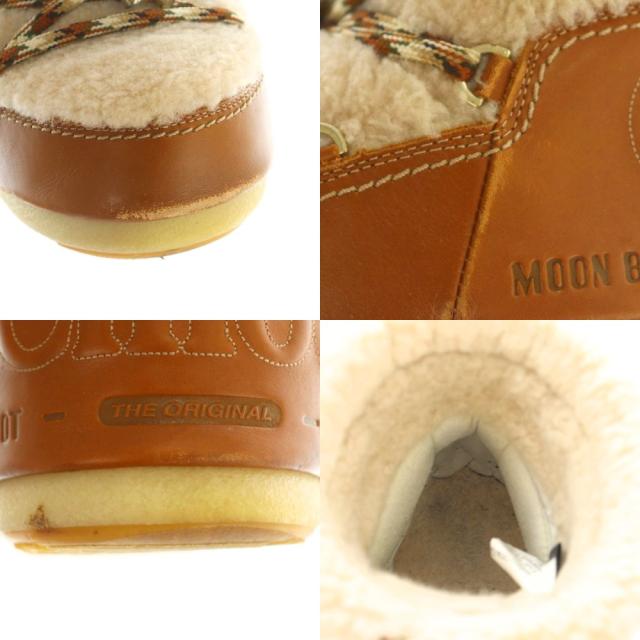 【中古】クロエ × ムーンブーツ ムートンブーツ ショートブーツ EU35 22.0cm ベージュ アイボリー CHC21W534W025N35W