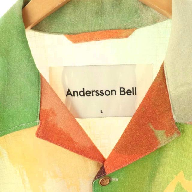 【中古】アンダーソンベル Andersson Bell Rhino tie-dye print shirt オープンカラーシャツ 半袖 L マルチカラー_4