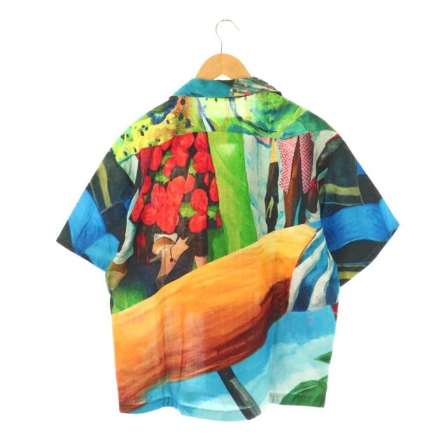 【中古】アンダーソンベル Andersson Bell IMPRESSIONIST PRINTED SHIRT オープンカラーシャツ 半袖 M マルチカラー_1
