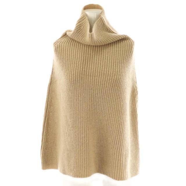 【中古】グッドグリーフ GOOD GRIEF RIBBED KNIT SNOOD スヌード ニット ウール モヘヤ アルパカ混 F ベージュ