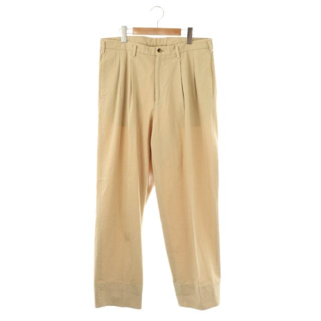 【中古】ユーゲン HEUGN トラウザーズ006パンツ ストレート ジッパーフライ コットン 3 ベージュ