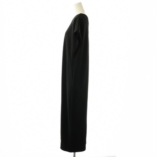 【中古】未使用品 ミースロエ 24SS ワンショルコクーンワンピース ロング 0 ブラック /DO ■OS ■SH レディース
