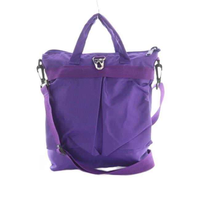 【中古】エムゴーサン M53 HELMET BAG SMALL 2WAYバッグ ハンドバッグ ショルダーバッグ ナイロン 紫 ■OS レディース