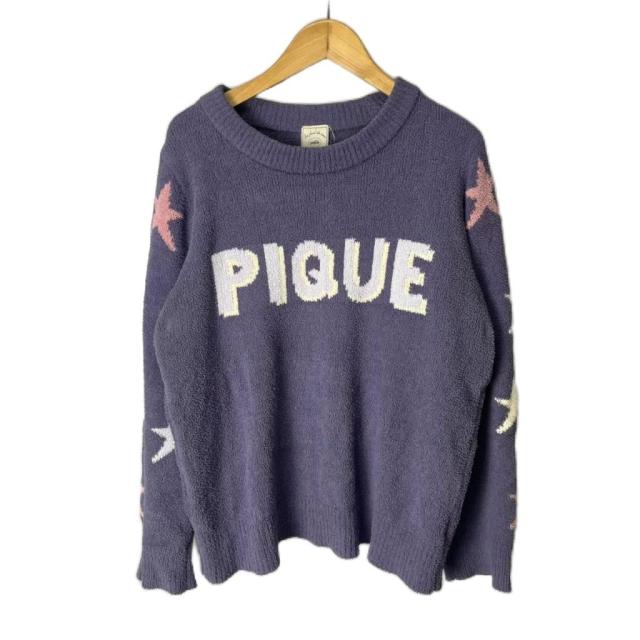 中古】ジェラートピケ gelato pique ロゴニット ニット セーター F