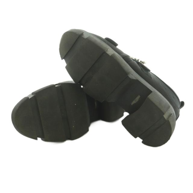 【中古】ツル バイ マリコオイカワ Lala スニーカー シューズ ビジューバックル付きラバーソール 36 22.5cm 黒