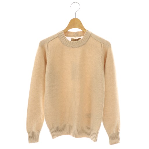 【中古】未使用品 ファルコネーリ ウルトラソフトカシミヤサドルラグランスリーブカシミヤクルーネックニット