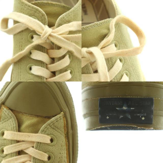 【中古】コンバース × ミスターハリウッド CHUCK TAYLOR NH OX スニーカー US8.5 27.0cm ライトカーキ 1CJ740