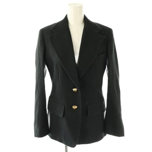 【中古】クロエ 23FW ゴールドボタンセットアップ スーツ ジャケット パンツ 34 36 黒_1