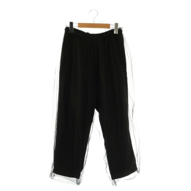 【中古】ミヤオ MIYAO tulle pants チュールパンツ テーパードパンツ イージー S ブラック /DF ■OS ■SH レディース