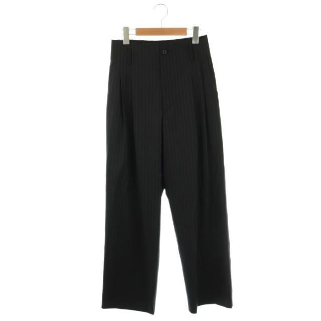 【中古】B&Y ユナイテッドアローズ ビューティー&ユース エイチ H ストライプタックパンツ S 濃紺