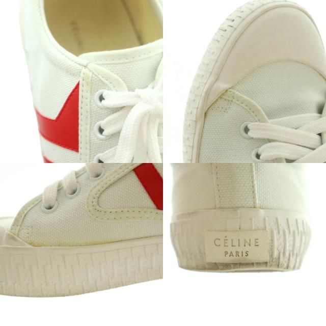 【中古】セリーヌ CELINE フィービー期 スニーカー シューズ 39 26.0cm ホワイト 白 /MI ■OS レディース