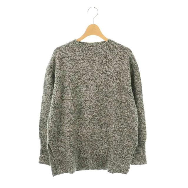 【中古】セオリーリュクス SONA CRN MISTO ニット セーター プルオーバー カシミヤ混 38 ブラック 黒 グレー /CX