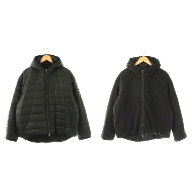 【中古】シュタンバウム リバーシブルダウンジャケット L'Appartement取り扱い フード ジップアップ F ブラック