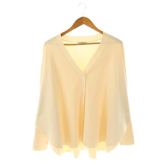 【中古】ル フィル LE PHIL 24SS カーディガン F ベージュ オーバーサイズ ラウンドヘム /AG ■OS レディース