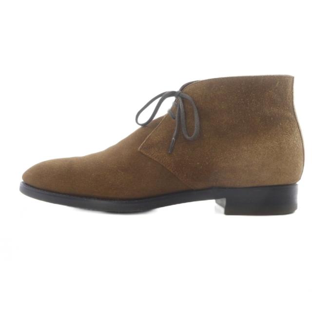 【中古】サンヨウヤマチョウ 三陽山長 スエード ショートブーツチャッカブーツ 7 茶色 ブラウン /SR ■AD メンズ