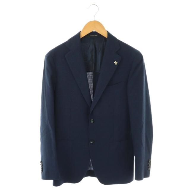 【中古】タリアトーレ TAGLIATORE 1SVS22K brilla 背抜き 2B シングルテーラードジャケット 42/7R ネイビー /ES