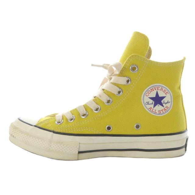 【中古】コンバース アディクト CHUCK TAYLOR CANVAS HI スニーカー ハイカット キャンバス US5 イエロー 1CL573