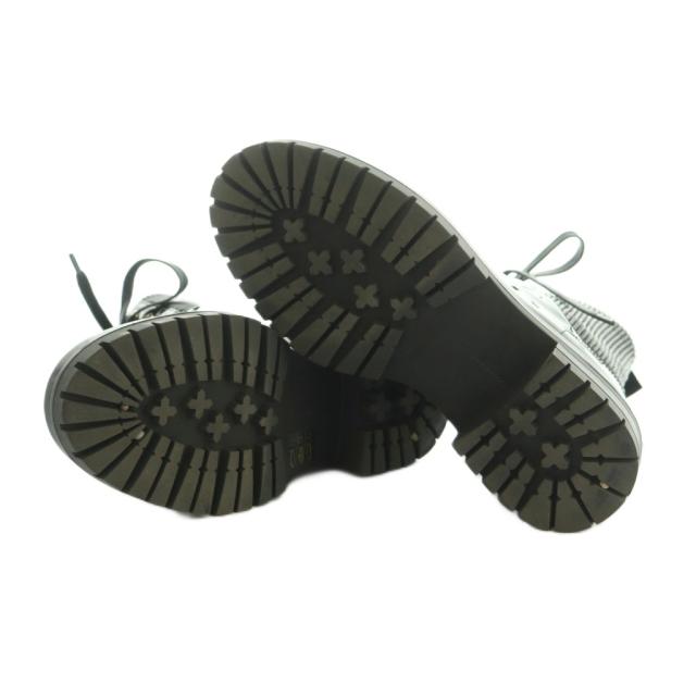 【中古】ジャンヴィトロッシ martis レースアップブーツ ショートブーツ 37.5 24.5cm 黒 ブラック 73884 レディース