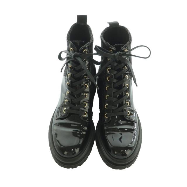 【中古】ジャンヴィトロッシ martis レースアップブーツ ショートブーツ 37.5 24.5cm 黒 ブラック 73884 レディース
