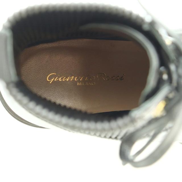 【中古】ジャンヴィトロッシ martis レースアップブーツ ショートブーツ 37.5 24.5cm 黒 ブラック 73884 レディース