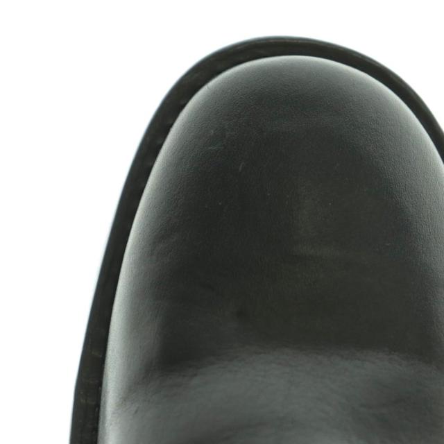 【中古】ブッテロ サイドジップ ショートブーツ レースアップ 36.5 23.5cm 黒 ブラック B2904 /MI ■OS レディース