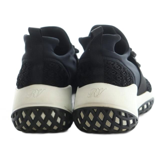 【中古】ロジェヴィヴィエ ヴィヴ ラン スニーカー シューズ ビジュー装飾 37.5 24.5cm 黒 ブラック ■OS レディース