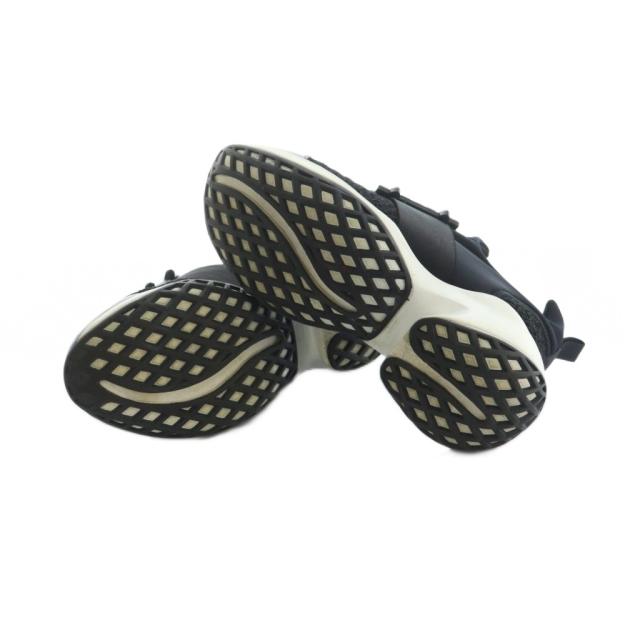 【中古】ロジェヴィヴィエ ヴィヴ ラン スニーカー シューズ ビジュー装飾 37.5 24.5cm 黒 ブラック ■OS レディース