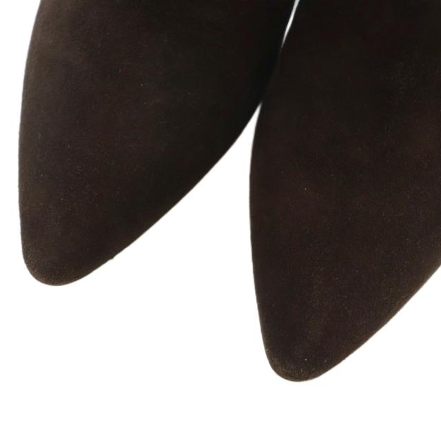 【中古】ジャンヴィトロッシ ミドルブーツ ショートブーツ ポインテッドトゥ ピンヒール 39 26.0cm 茶色 レディース