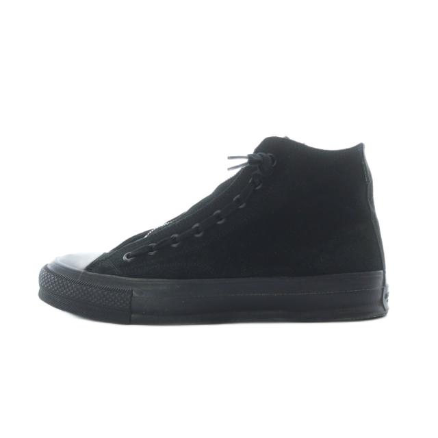 【中古】ノンネイティブ × マインデニム DWELLER TRAINER HI GORE-TEX スニーカー COW LEATHER レザー 2 27cm 黒