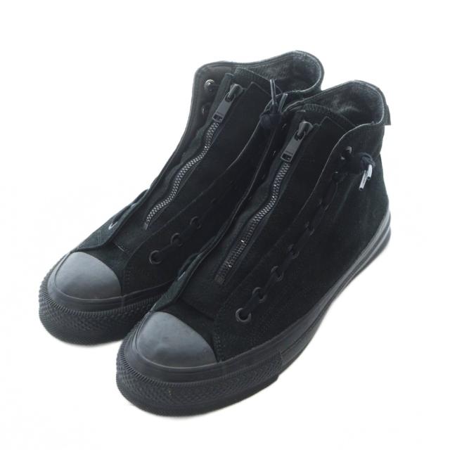 【中古】ノンネイティブ × マインデニム DWELLER TRAINER HI GORE-TEX スニーカー COW LEATHER レザー 2 27cm 黒_1