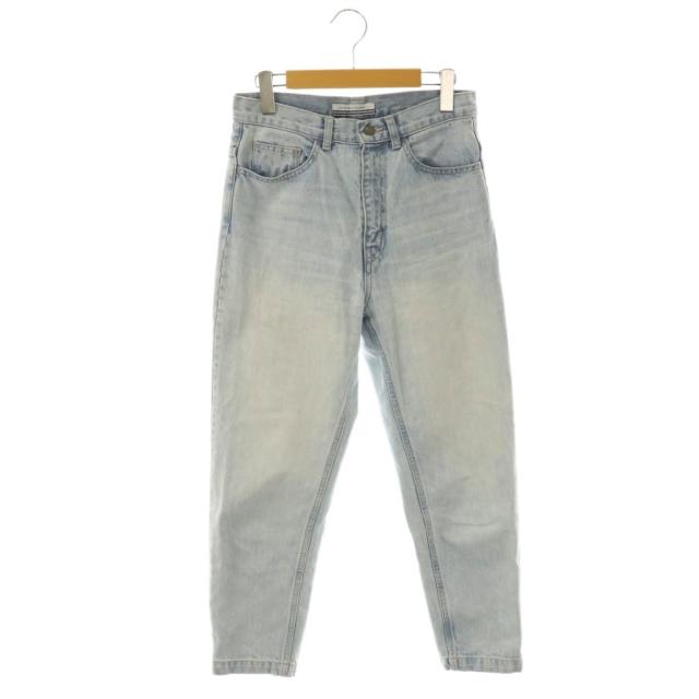 【中古】ボーダーズアットバルコニー 5 POCKETS DENIM PANTS デニムパンツ テーパード 36 ライトブルー