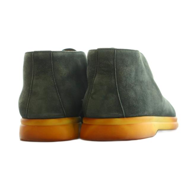 【中古】ロロピアーナ OPEN WALK スリッポン スエード 36 23.0cm ブルーグレー J39898 /MI ■OS レディース