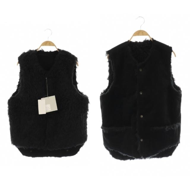 【中古】未使用品 ハリ HARi 25AW REVERSIBLE WORK VEST ベスト journal standard luxe取り扱い 2 ブラック