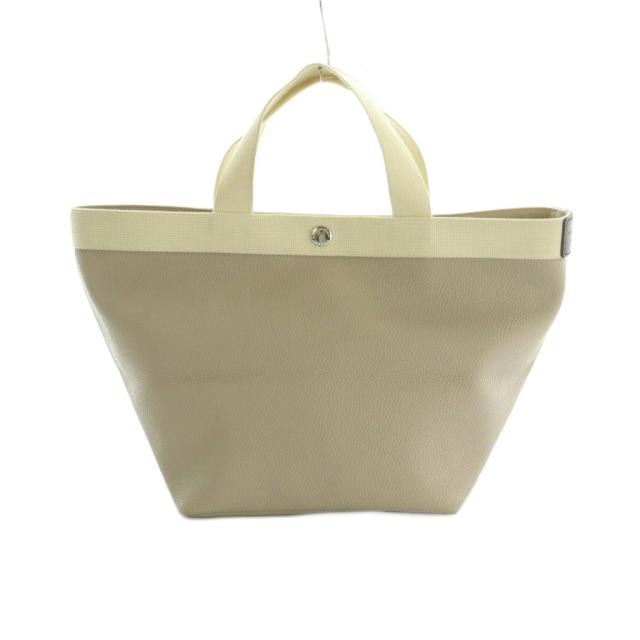 【中古】エルベシャプリエ 707GP リュクス舟型トートM バッグ ハンドバッグ グレージュ /MI ■OS レディース