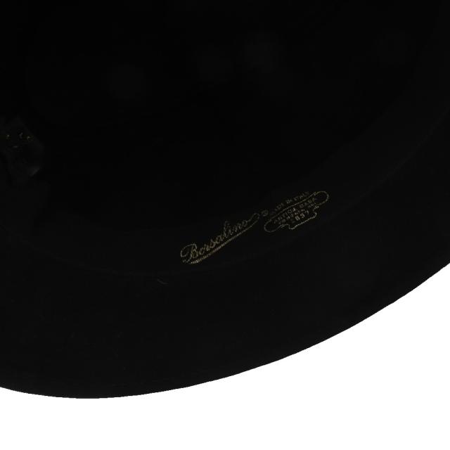 【中古】ボルサリーノ Borsalino アレッサンドリア ポケット ハット 帽子 59cm 黒 ブラック /SR メンズ_6