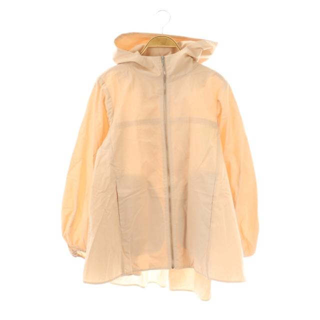 【中古】ヨリ yori バックギャザー撥水パーカー F ピンクベージュ /DO ■OS レディース