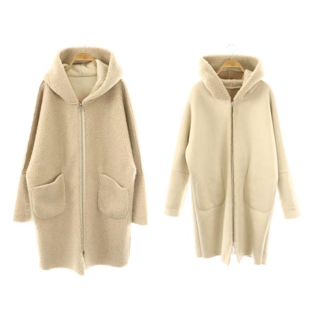 【中古】ルーアンドレア L'Appartement取り扱い 23AW Fake Hood Coat コート アウター フード リバーシブル U