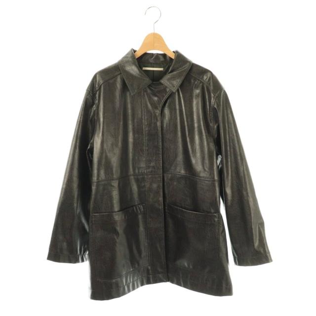 【中古】リトルスージー Vegan Leather Belted Jacket ジャケット F ダークブラウン /DO ■OS ■SH レディース