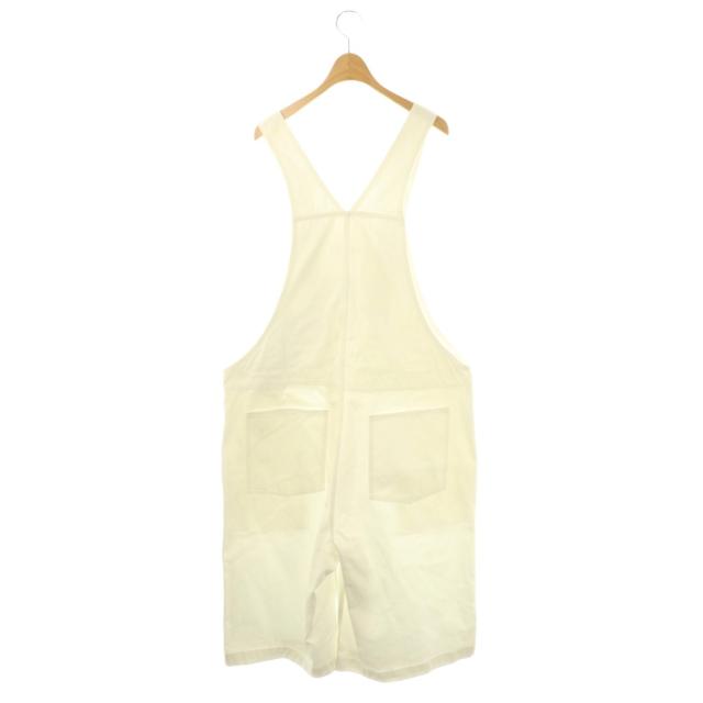 【中古】コムデギャルソンシャツ COMME des GARCONS SHIRT コットンオーバーオール パンツ L ホワイト FK-P013 /HK_1