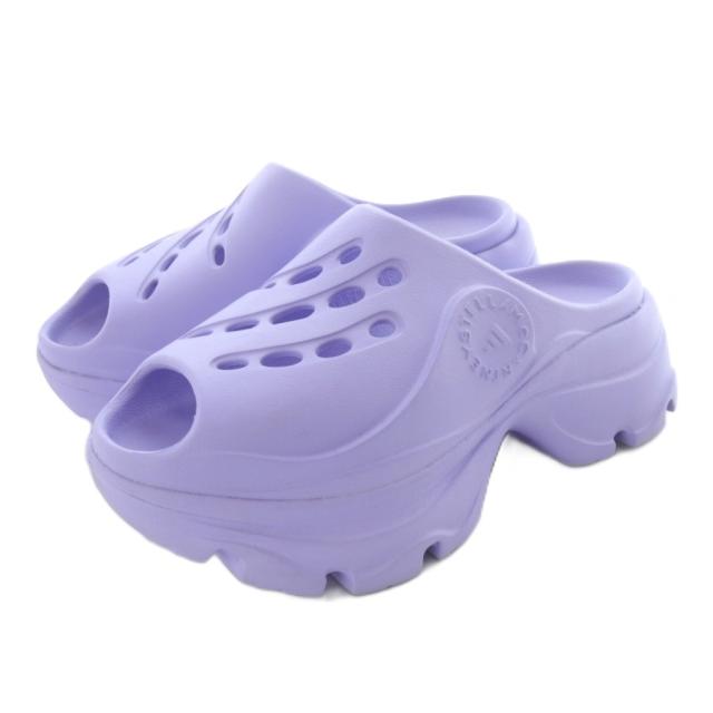 【中古】アディダス バイ ステラマッカートニー クロッグサンダル 24.5cm 紫 gw2048 /SR レディース