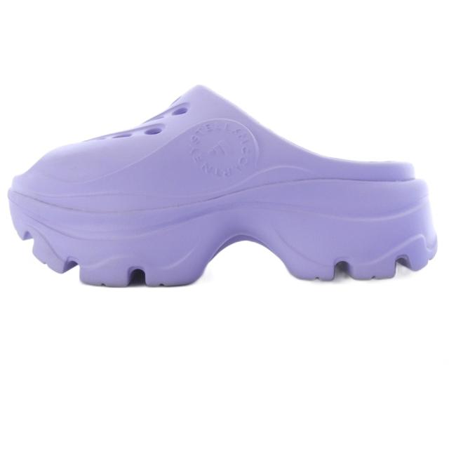【中古】アディダス バイ ステラマッカートニー クロッグサンダル 24.5cm 紫 gw2048 /SR レディース
