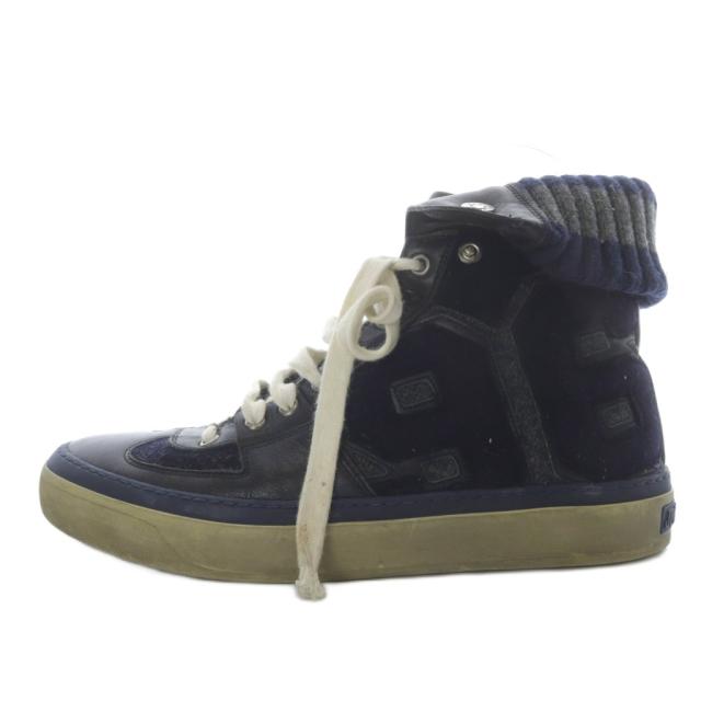 中古】ジミーチュウ JIMMY CHOO スニーカー ハイカット 41 ブラック