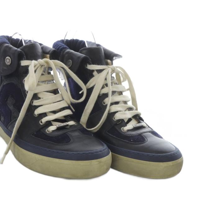 中古】ジミーチュウ JIMMY CHOO スニーカー ハイカット 41 ブラック