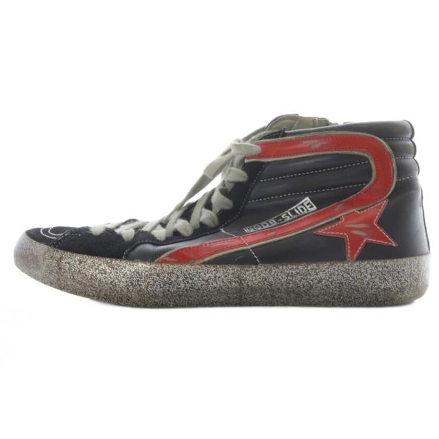 【中古】ゴールデングース GOLDEN  SLIDE ハイカットスニーカー 41 黒 ブラック /SR ■SH メンズ