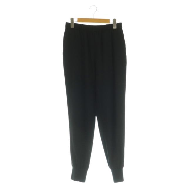 【中古】ミューズ ドゥーズィエム クラス MUSE de Deuxieme Classe EDEN リブパンツ テーパード イージー 38 ブラック