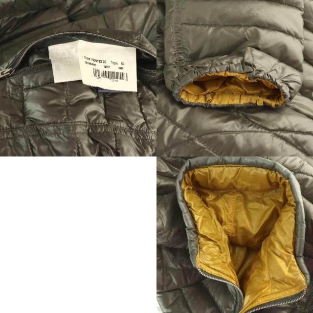 【中古】ヘルノ HERNO Bolla リバーシブルダウンジャケット ジップアップ 50 イエロー グレー 1000133 /HK ■OS_8