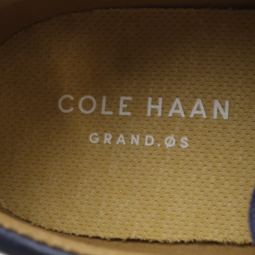 【中古】未使用品 コールハーン COLE HAAN スニーカー ローカット レザー 8.5M ネイビー /YO32 メンズ