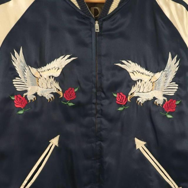 【中古】テーラートーヨー 東洋 リバーシブル U.S.AIR FORCE 鷹柄 虎柄 リバーシブル スカジャン ジャケット