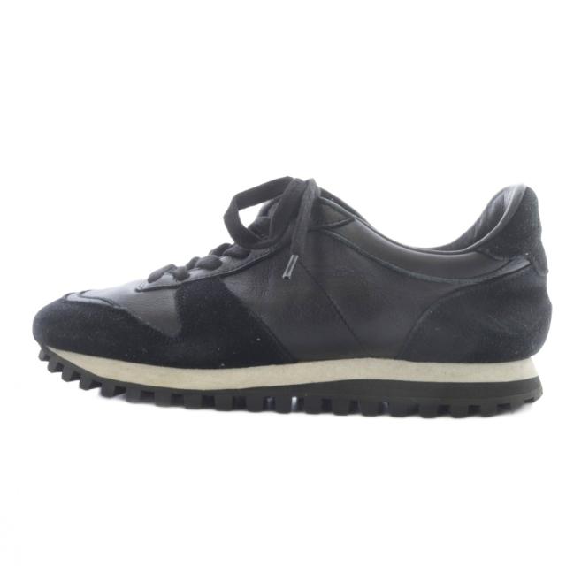 【中古】ノヴェスタ NOVESTA MARATHON LEATHER TRAIL スニーカー 切替 36 黒 ブラック /SR レディース